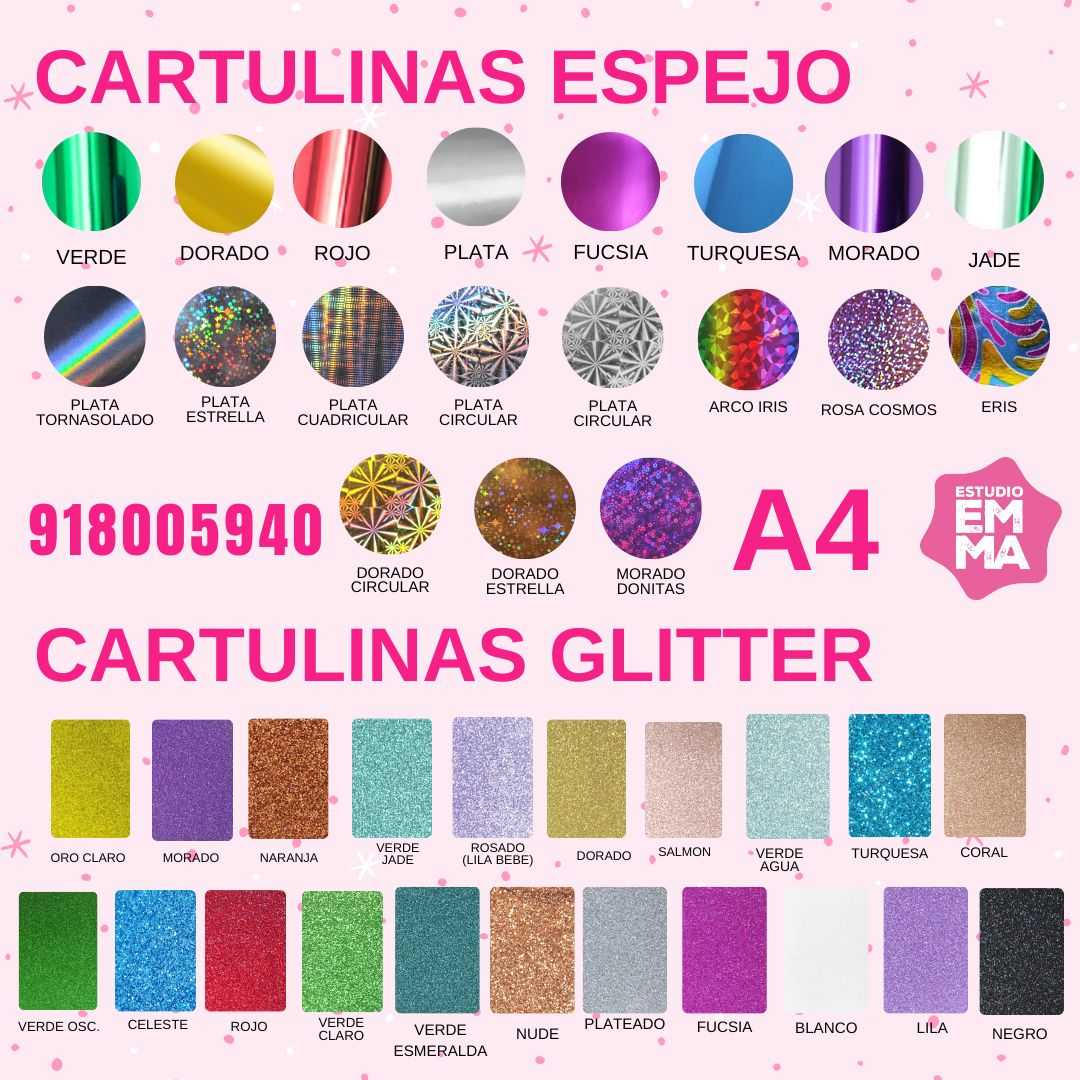 CARTULINA GLITTER-ESPEJO 20X30 CM